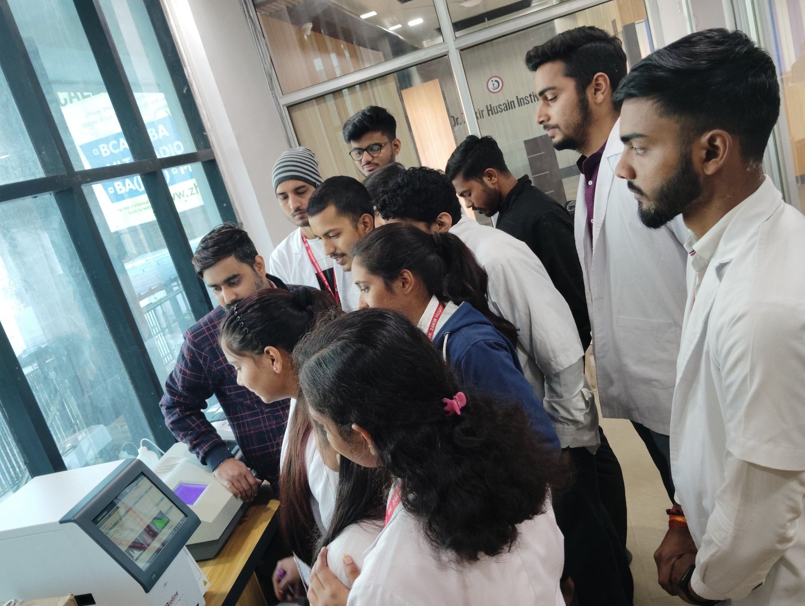 SStudents using CBC machine